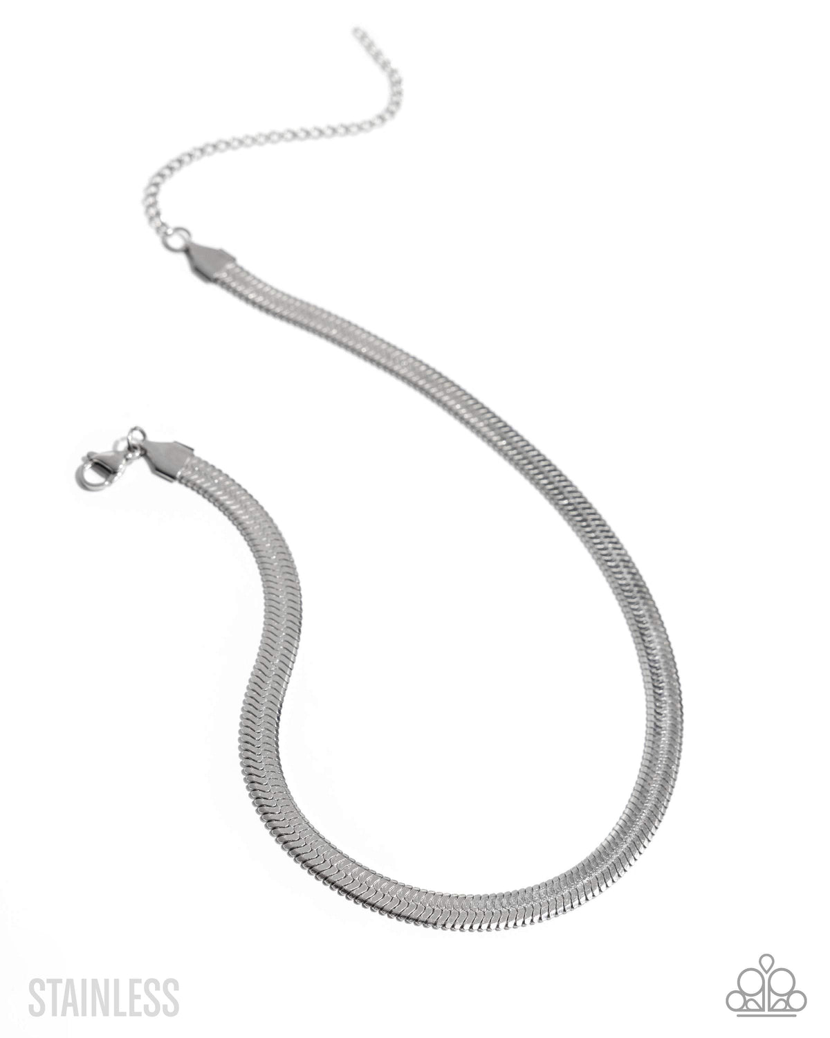 Herringbone Haute Stainless Necklace