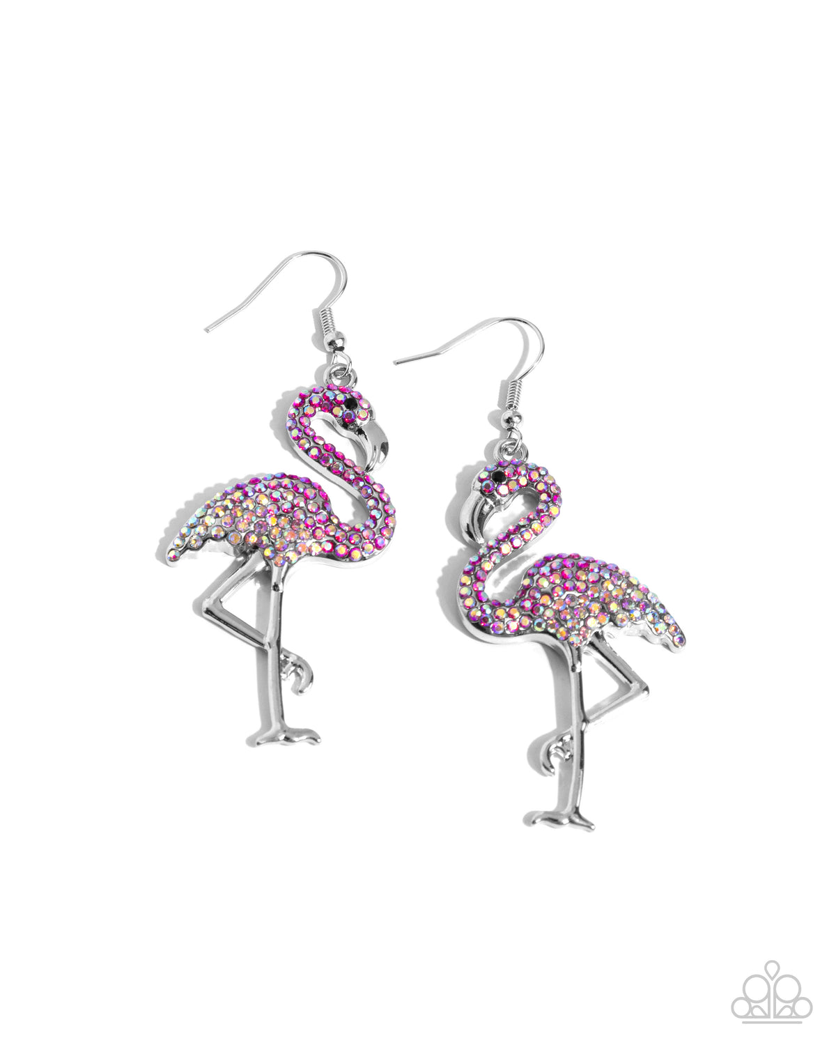 Flamingo Flourish Pink Earrings