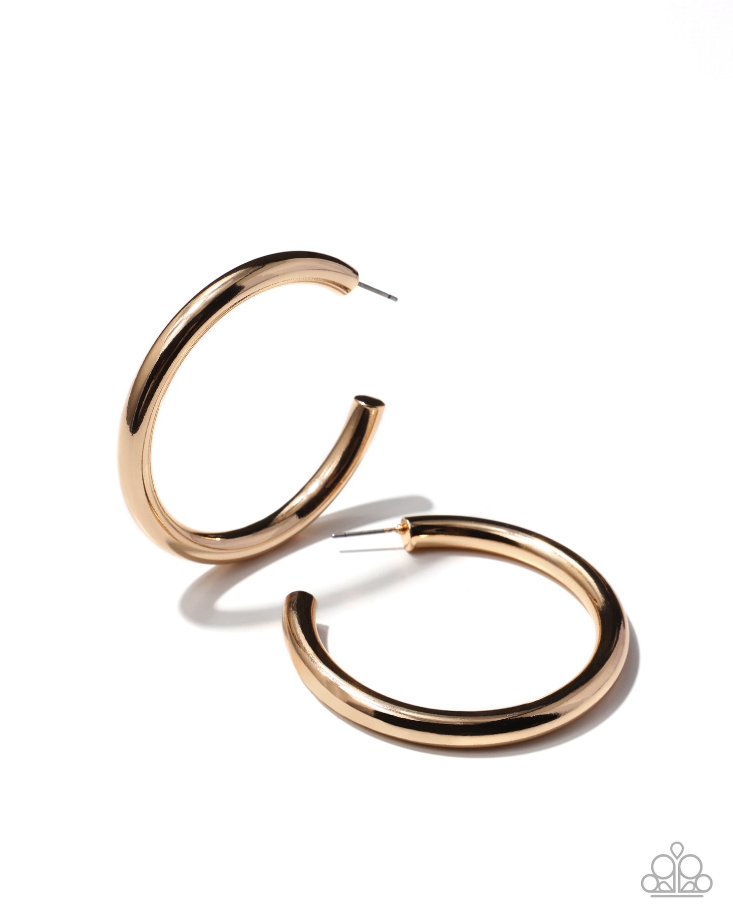 Sinuous Sheen Gold Hoops
