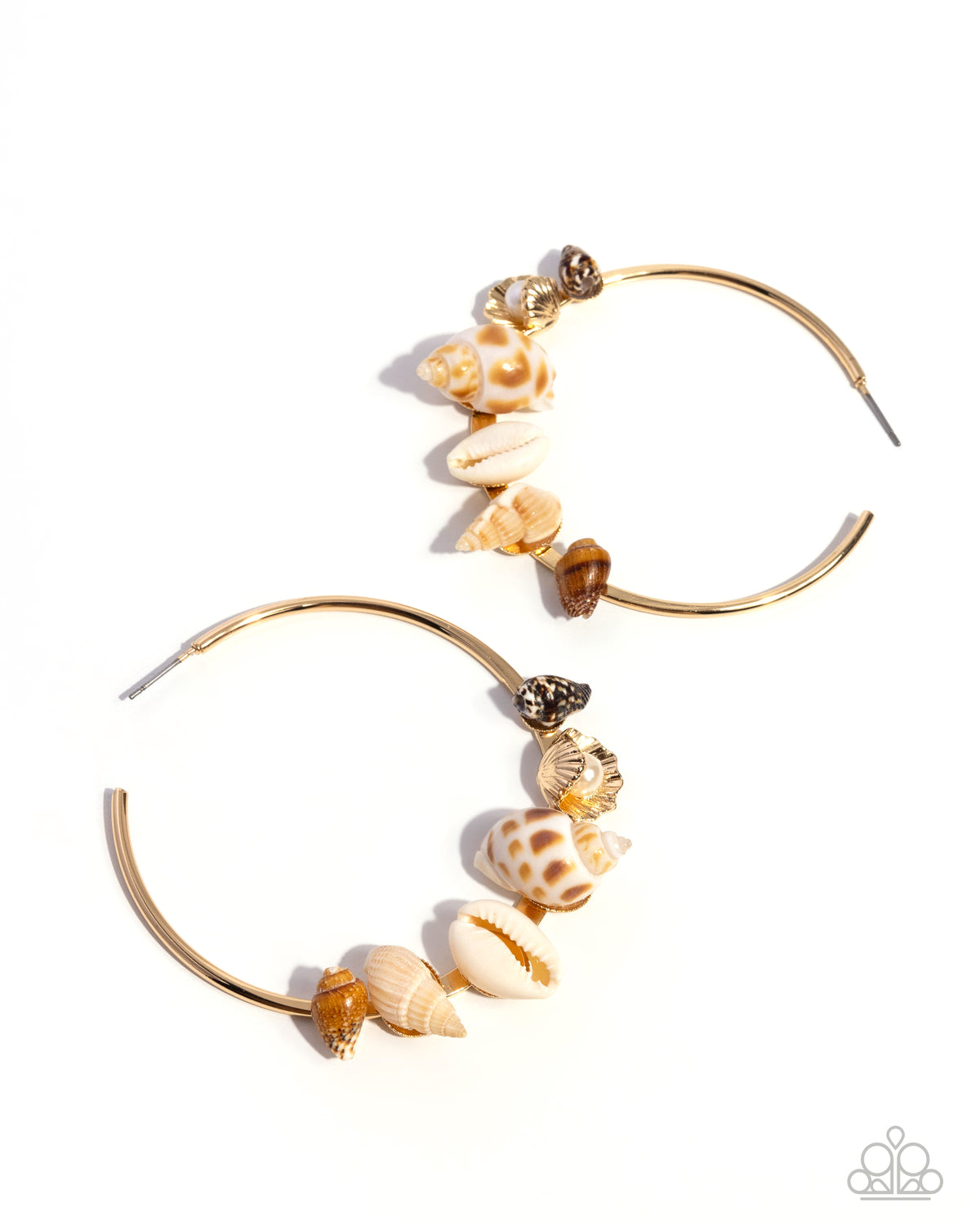 Seashell Sonnet Gold Hoops