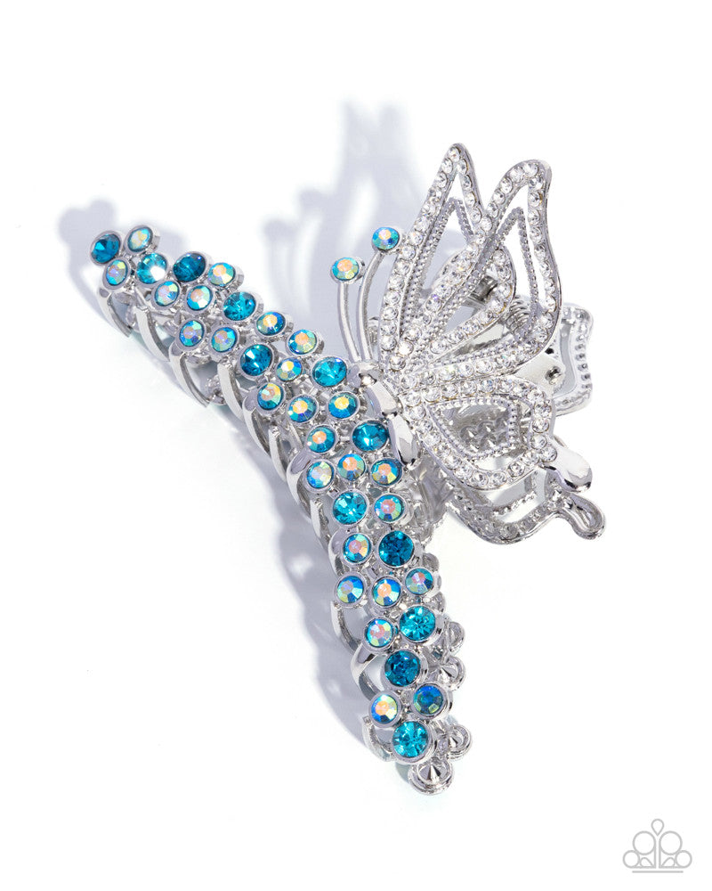 Admirable Administration Blue Hair Clip