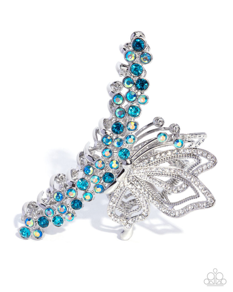 Admirable Administration Blue Hair Clip