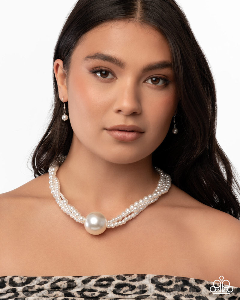 Polished Professional White Necklace