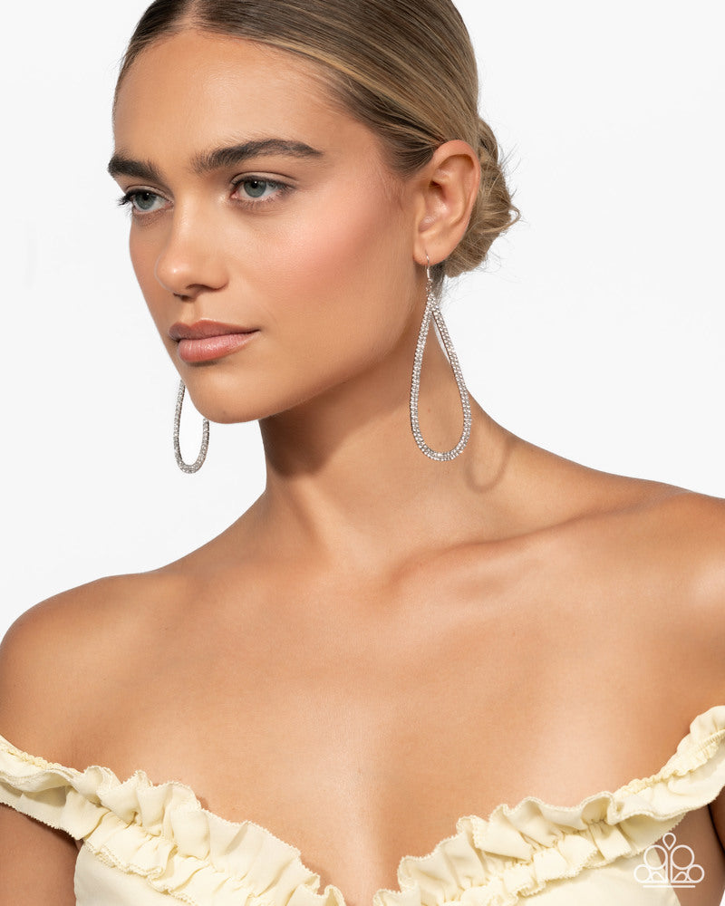 Traditional Twinkle White Earrings