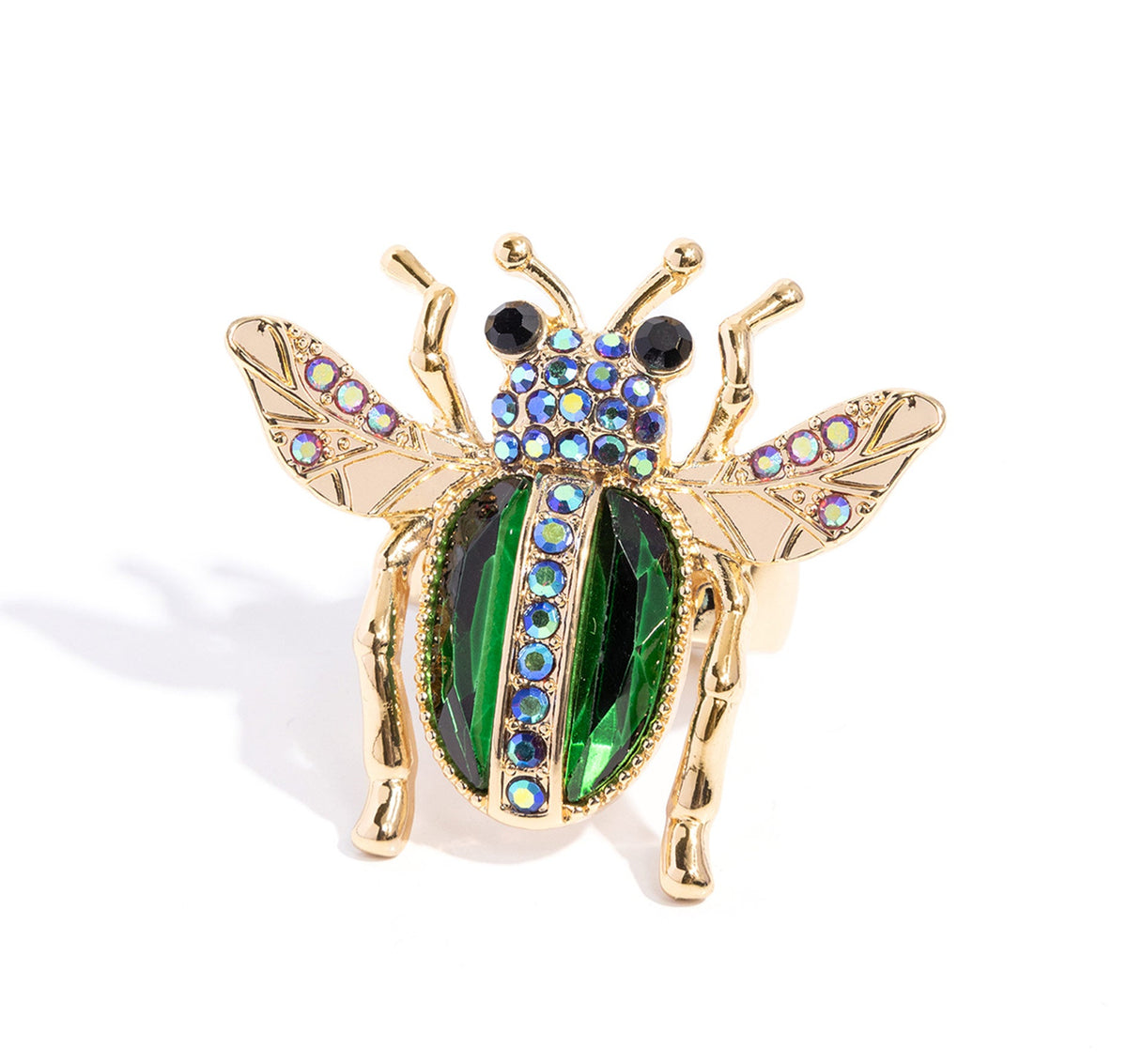 Beetle Ballad Green Ring