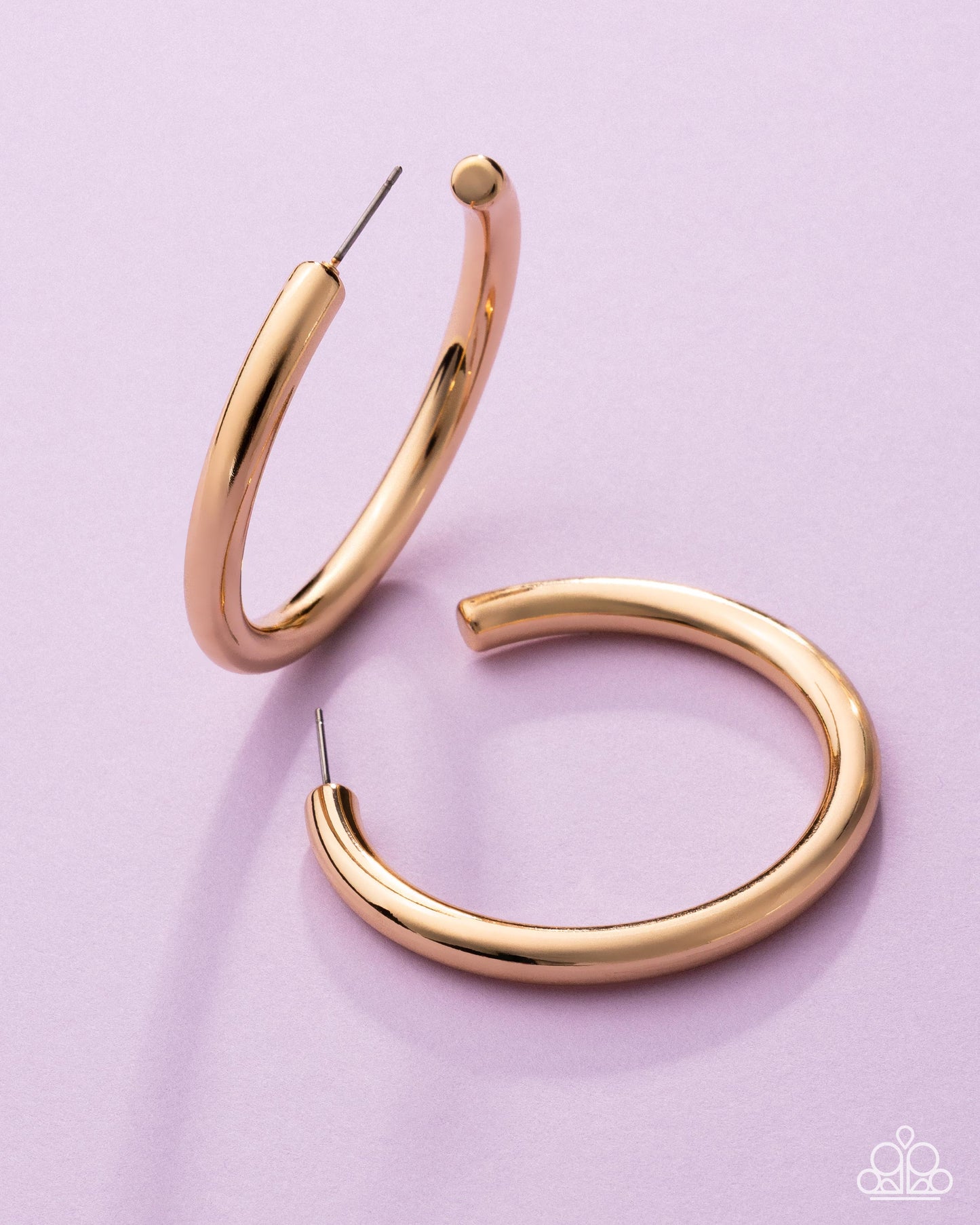 Sinuous Sheen Gold Hoops