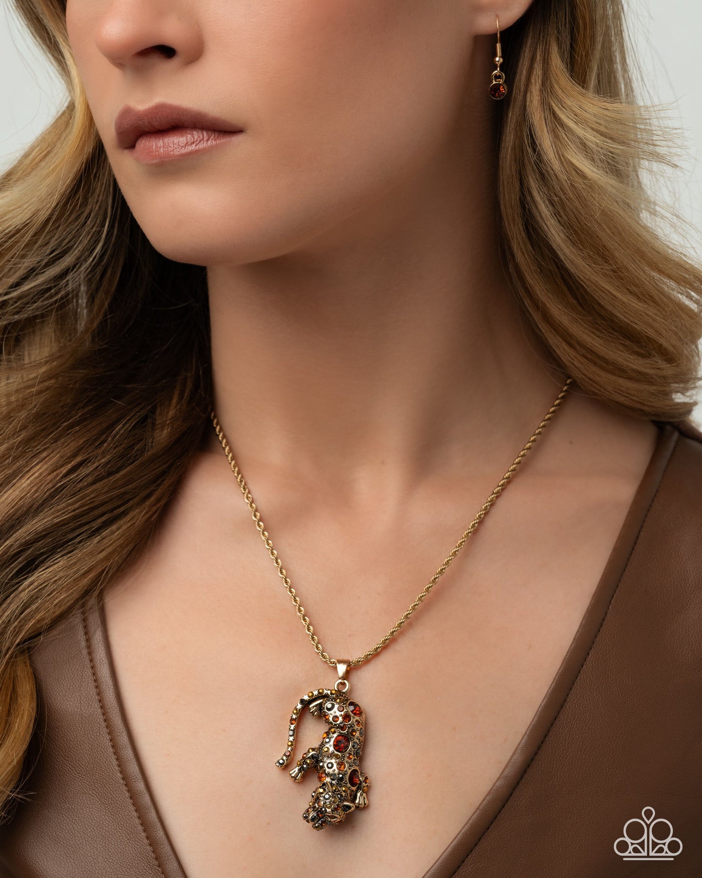 Ferocious Feline Gold Necklace