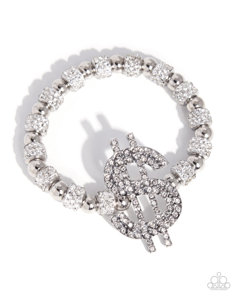 Wealthy Whimsy White Bracelet