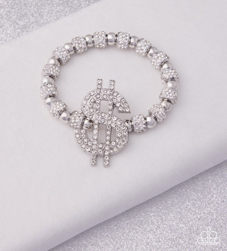 Wealthy Whimsy White Bracelet
