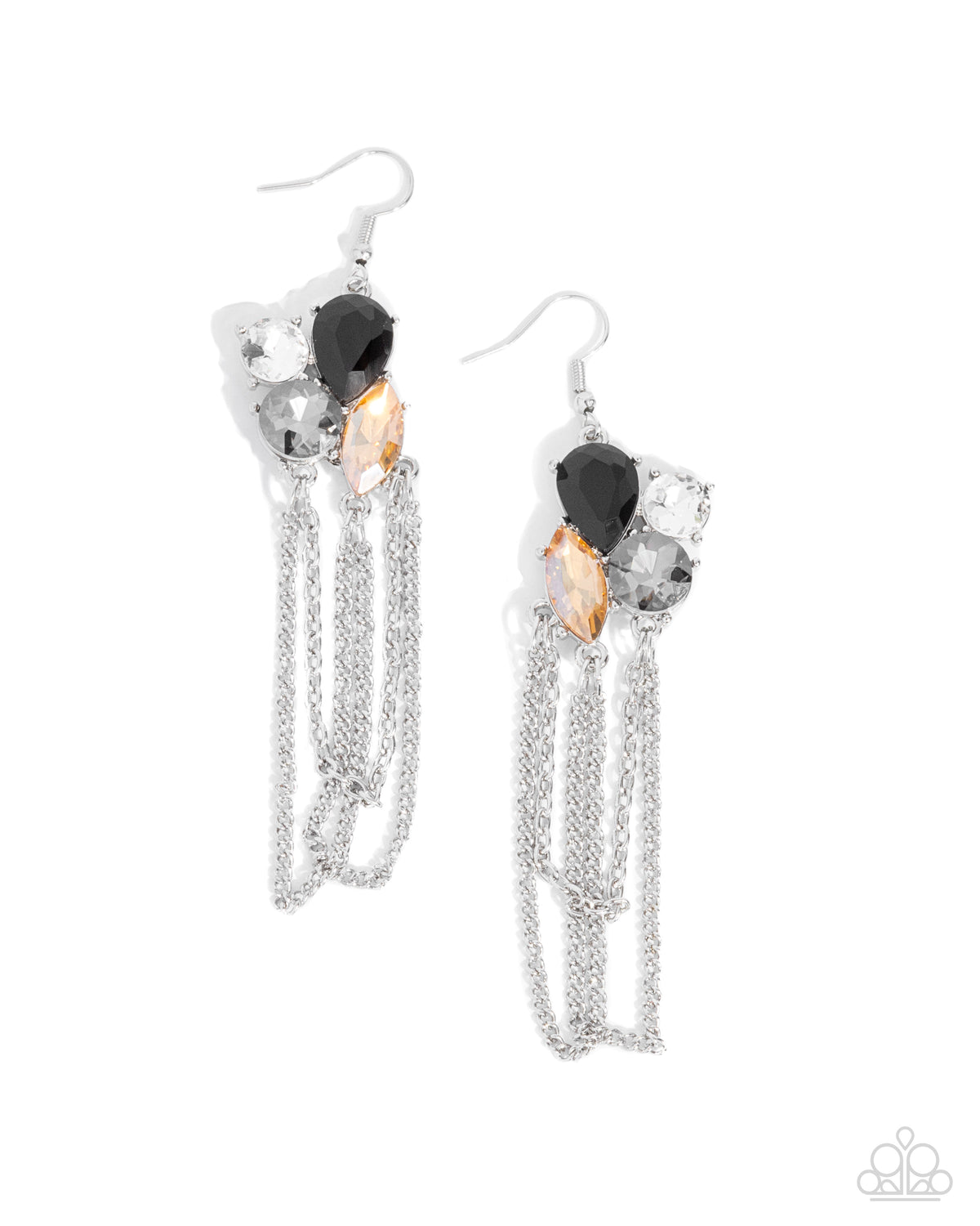 Decadent Distance Black Earrings