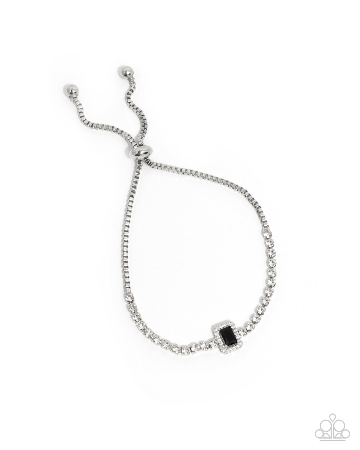 Draped in Dazzle Black Bracelet