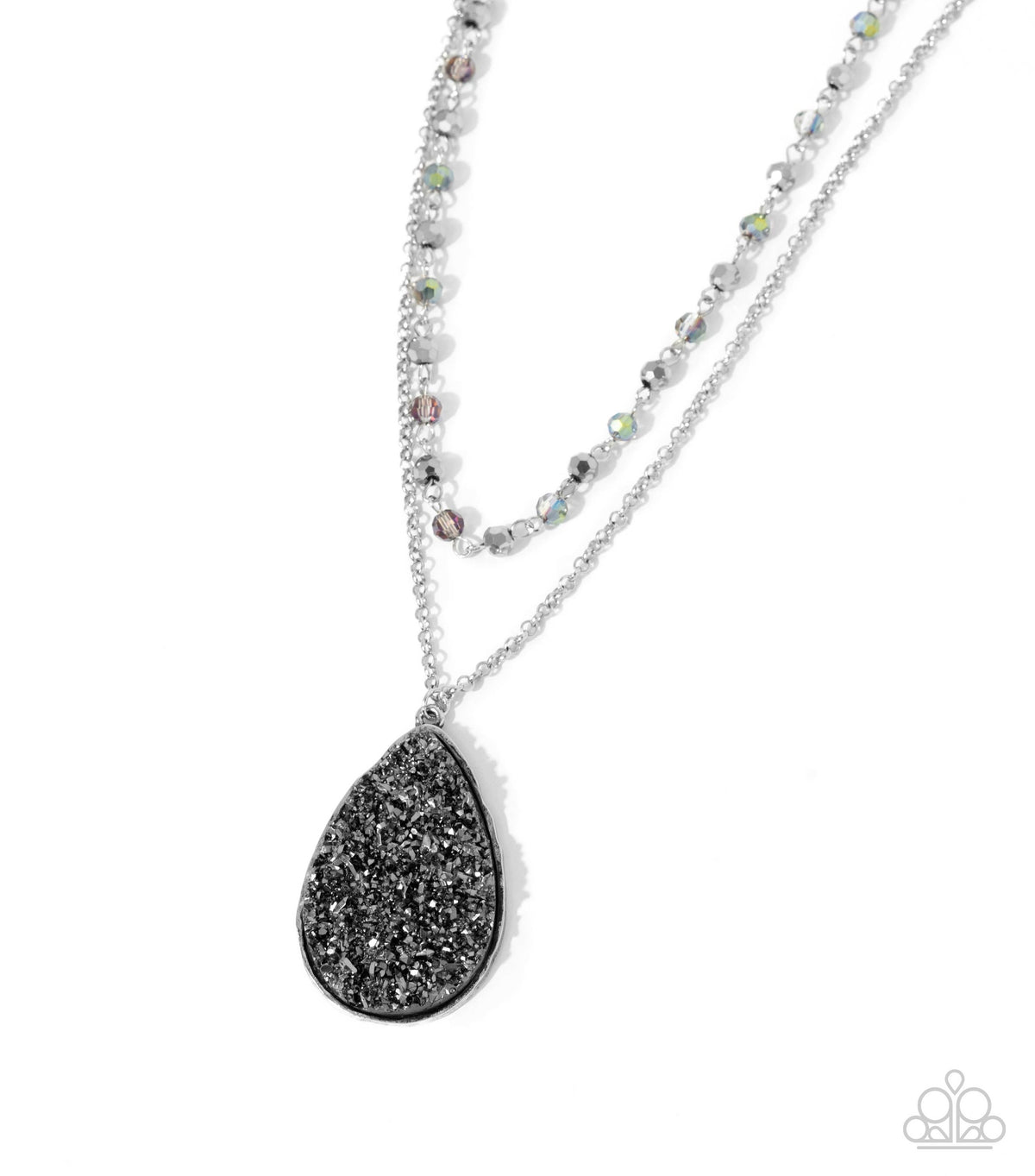 Druzy Delight Silver Necklace