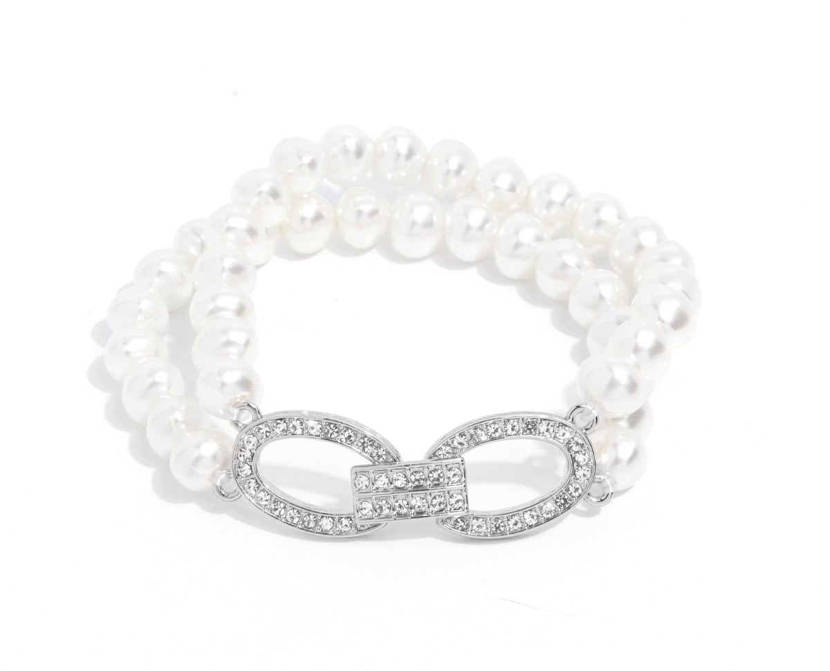 Fancy-Free Fanfare White Bracelet