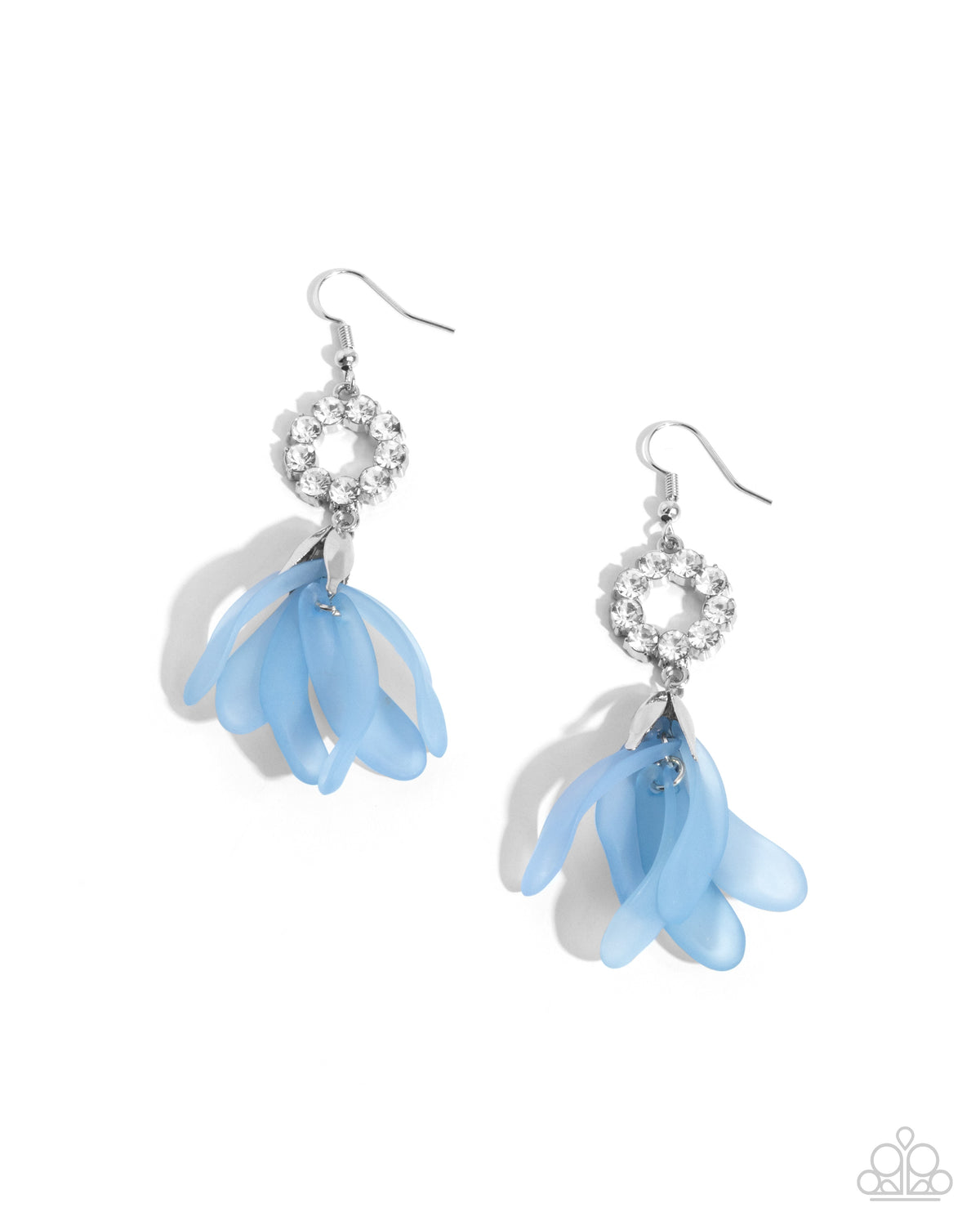 Profuse Petals Blue Earrings