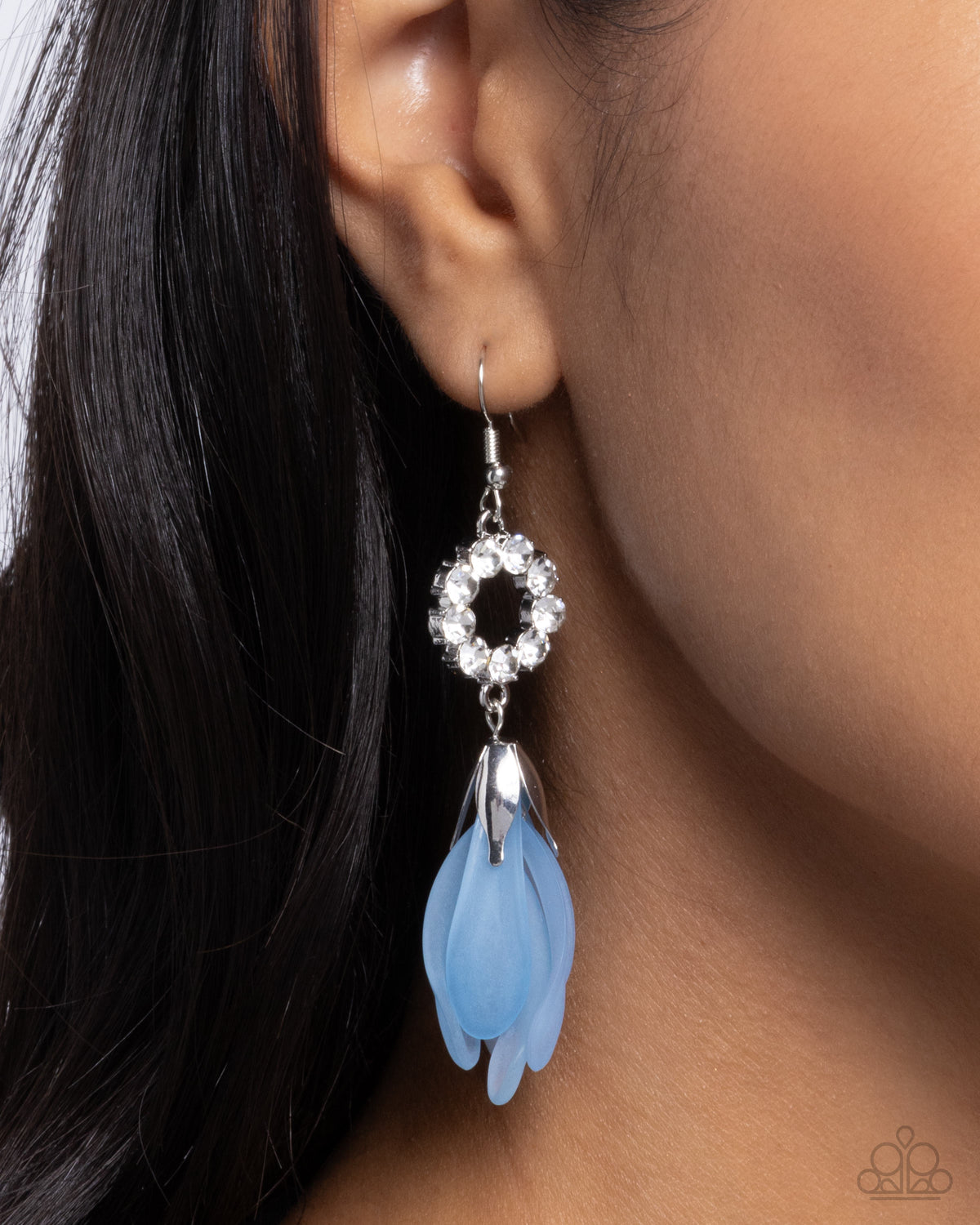 Profuse Petals Blue Earrings