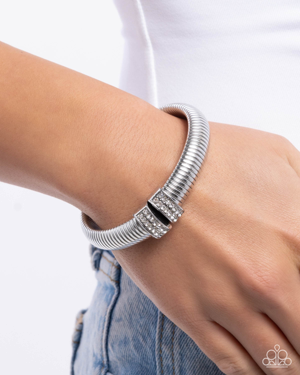 Tailored Transit White Flex Bracelet
