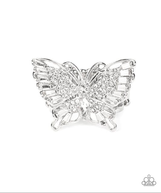 Fearless Flutter White Ring