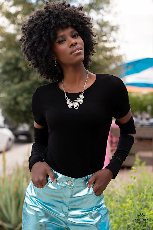 Hypnotic Twinkle White Necklace