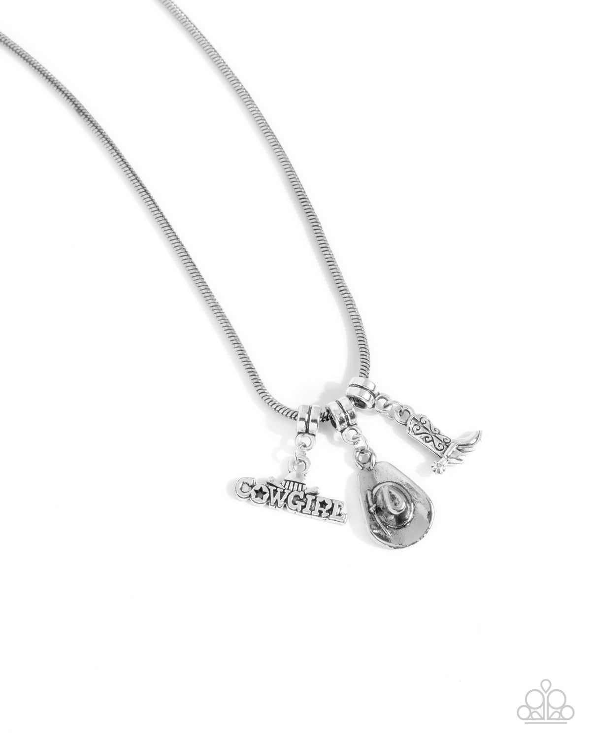 Boy Meets COWGIRL Silver Necklace