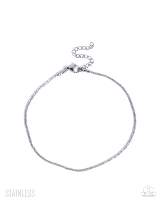 Legendary Leverage Silver Stainless Anklet