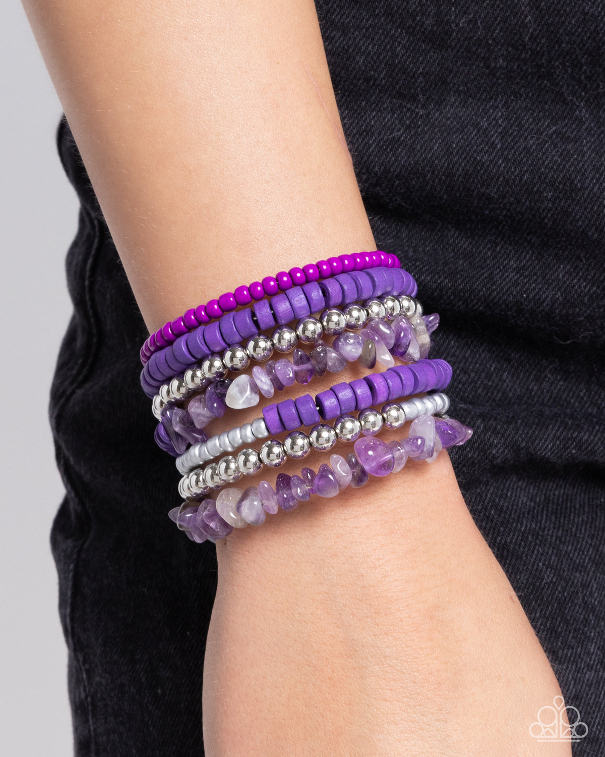 Plentiful Pizzazz Purple Coil Bracelet
