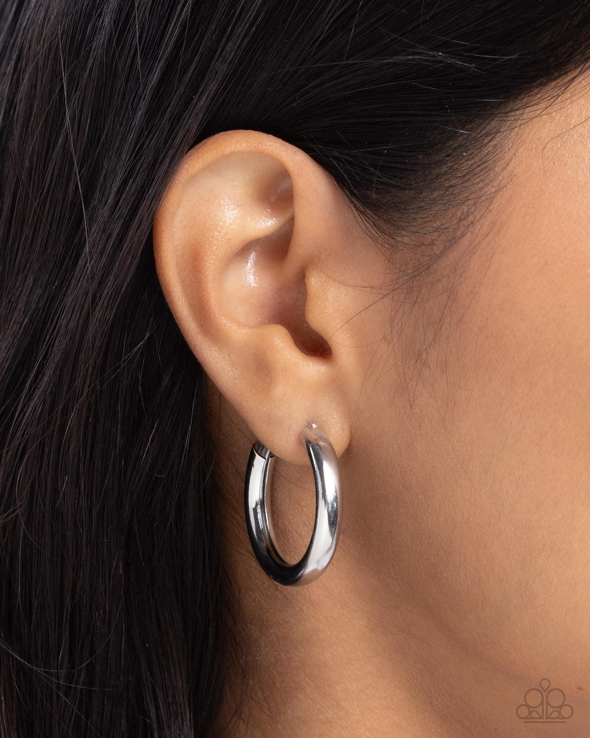 Second Sight Silver Hoops