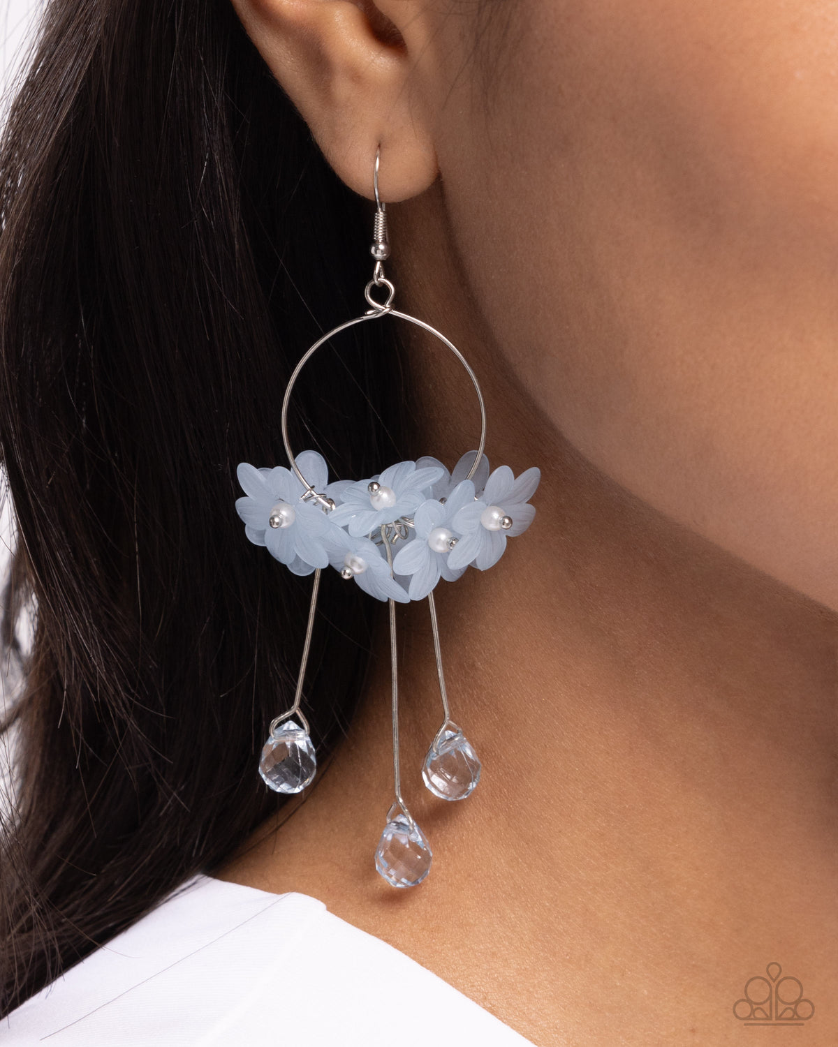 Whimsical Work Blue Earrings