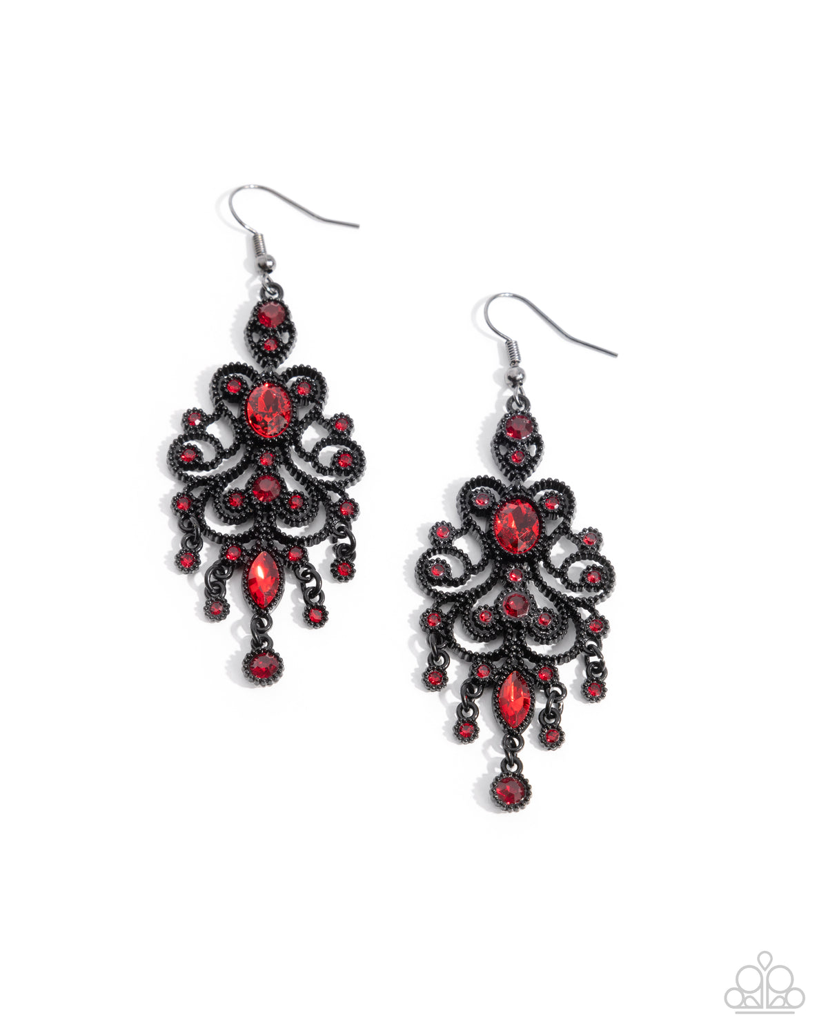 Chandelier Celebration Red Earrings