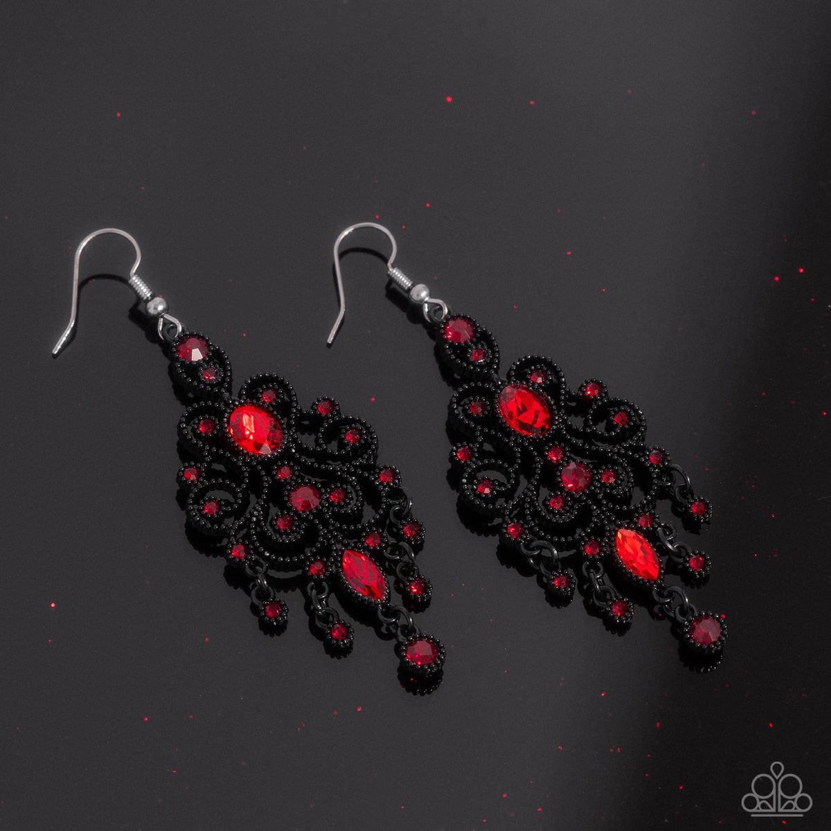 Chandelier Celebration Red Earrings