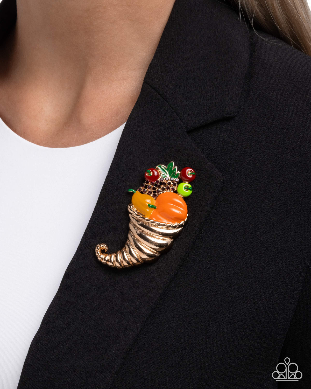 Cornucopia Chic Multi Brooch