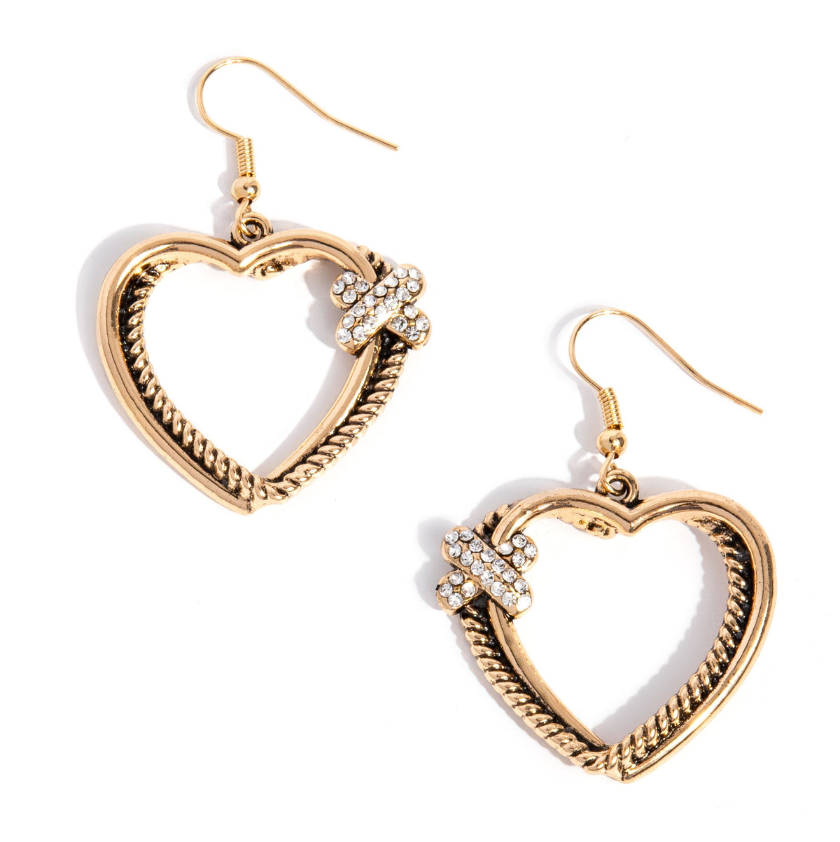 Crisscross Courtship Gold Earrings