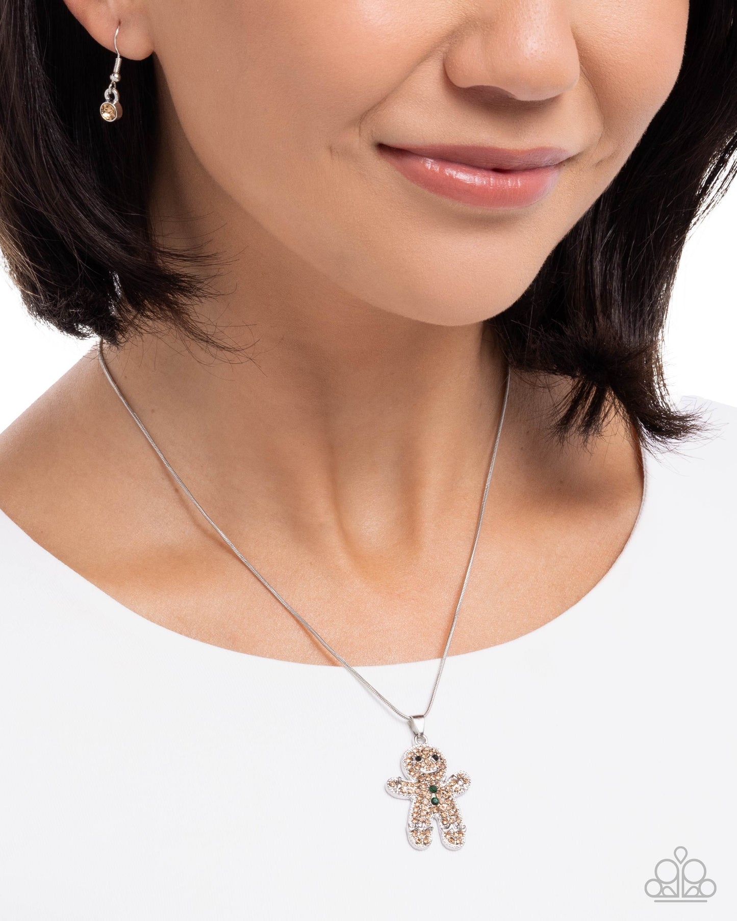 Gingerbread Glam Brown Necklace