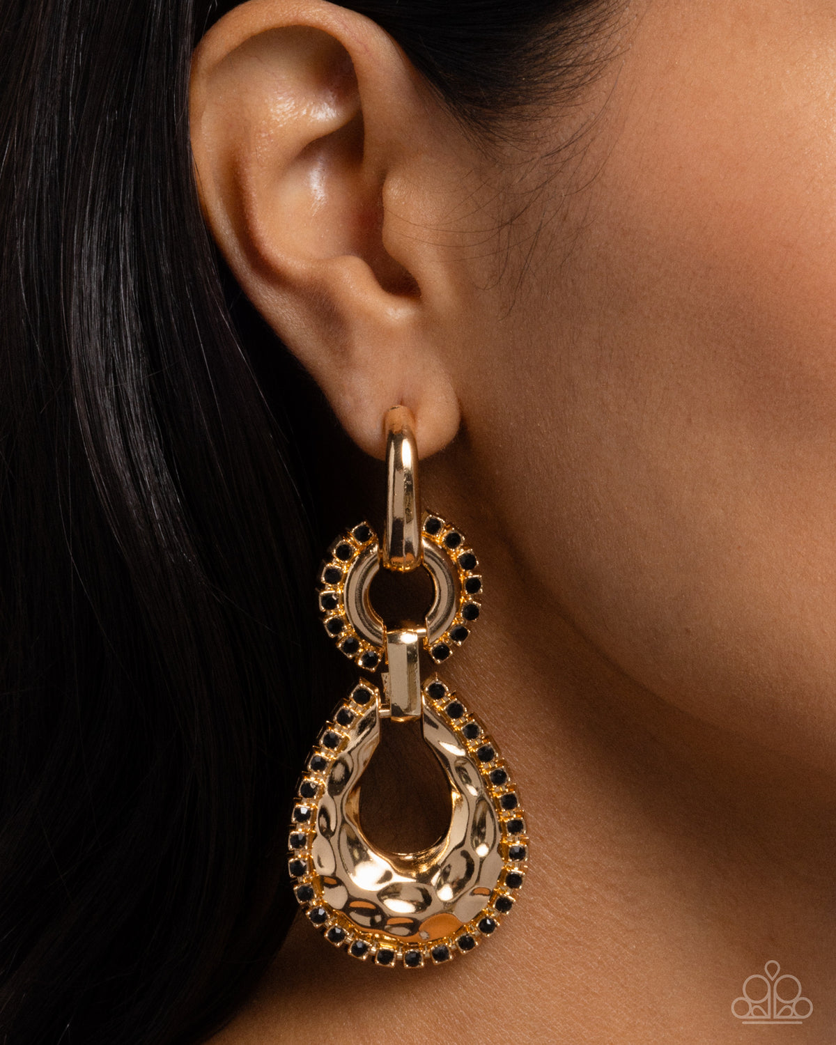 Hammered Highway Black Hoops