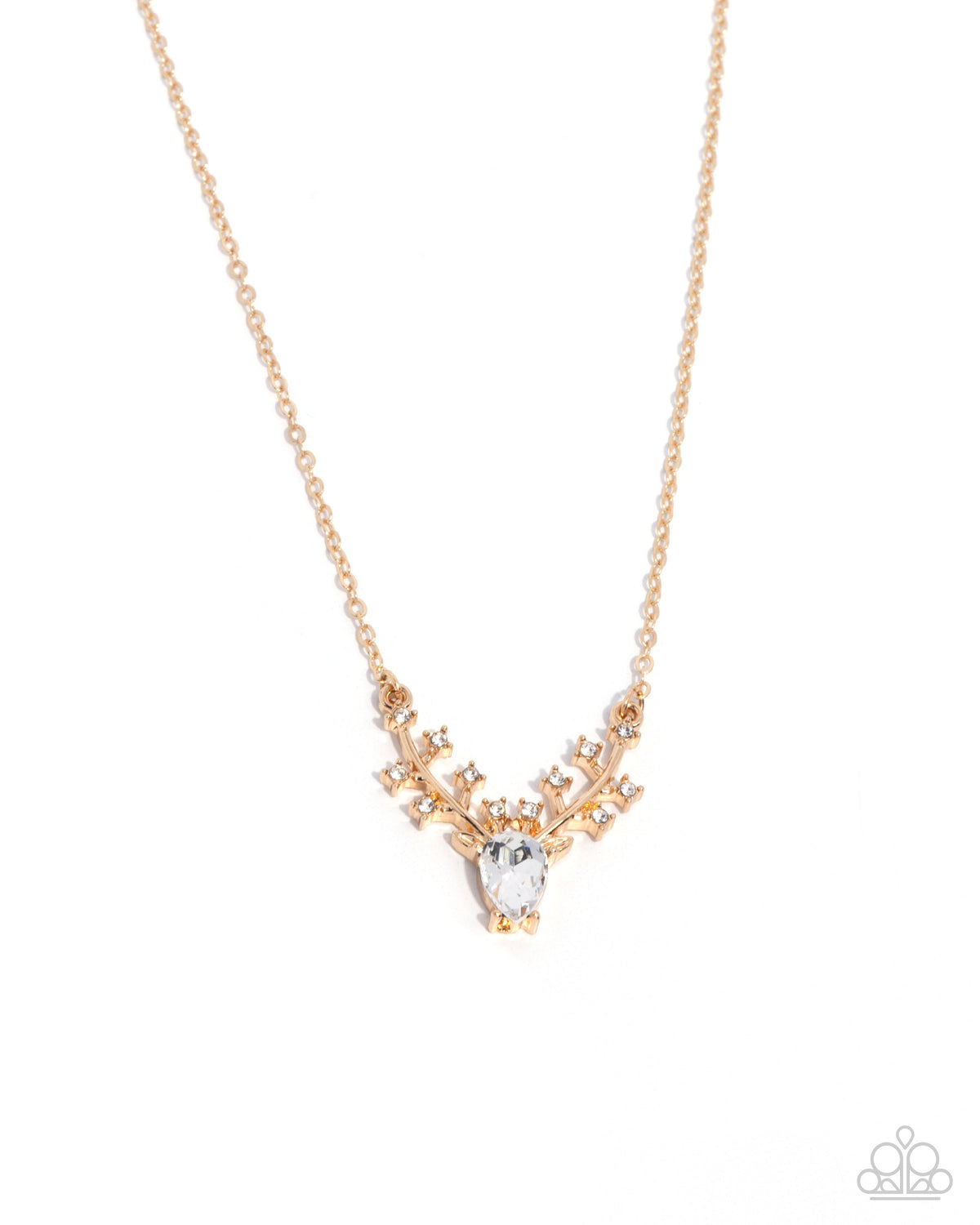 Sacred Stag Gold Necklace