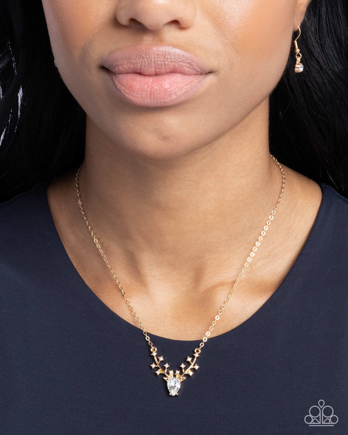 Sacred Stag Gold Necklace