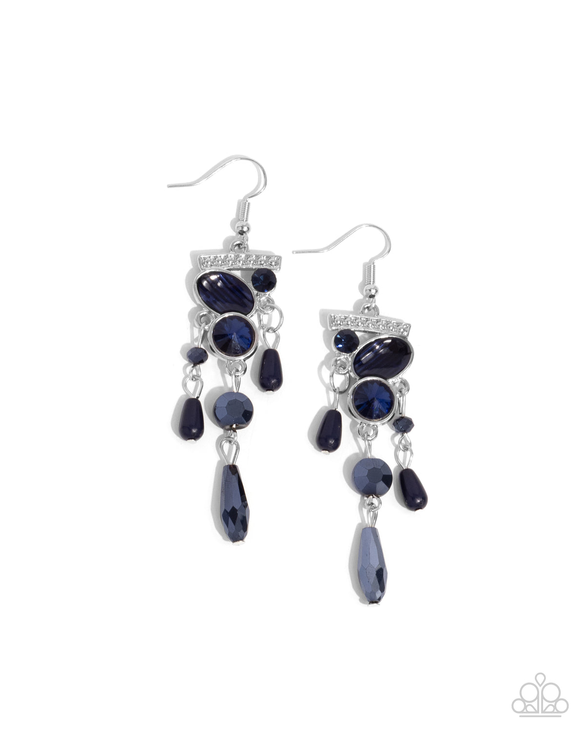 Triumphant Tassel Blue Earrings