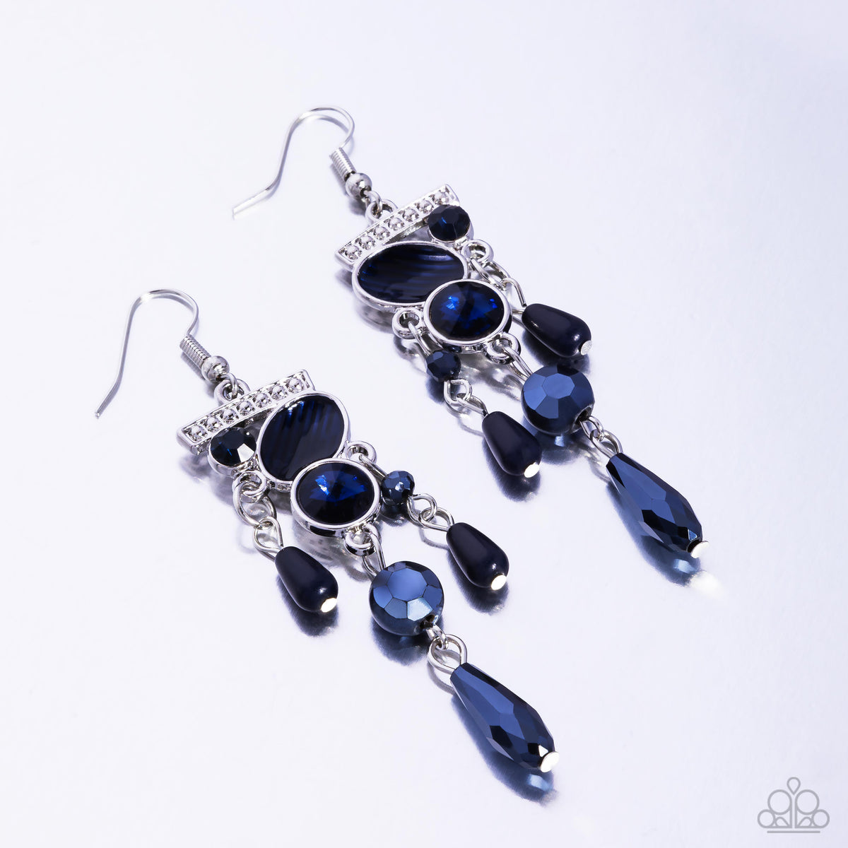 Triumphant Tassel Blue Earrings