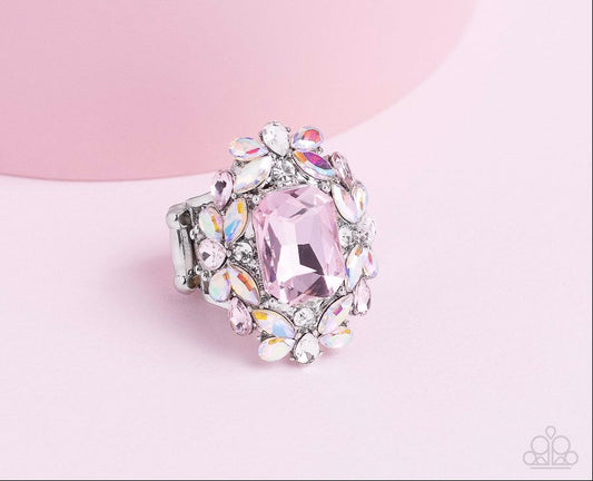 Dynamic Diadem Pink Ring