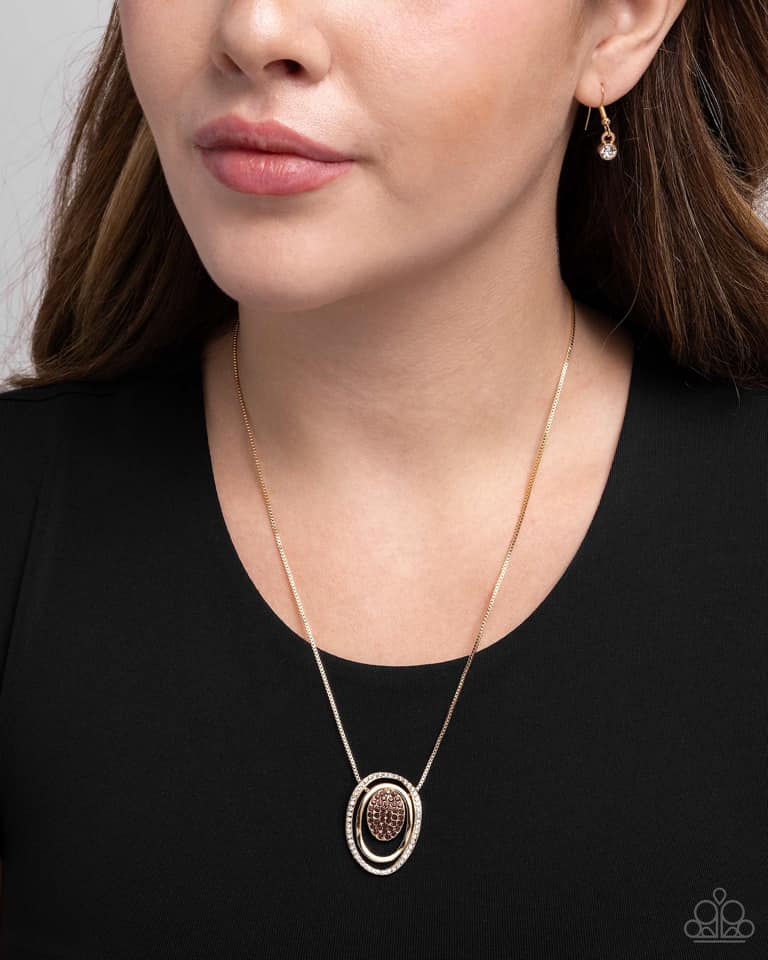 Glistening Grade Brown Necklace
