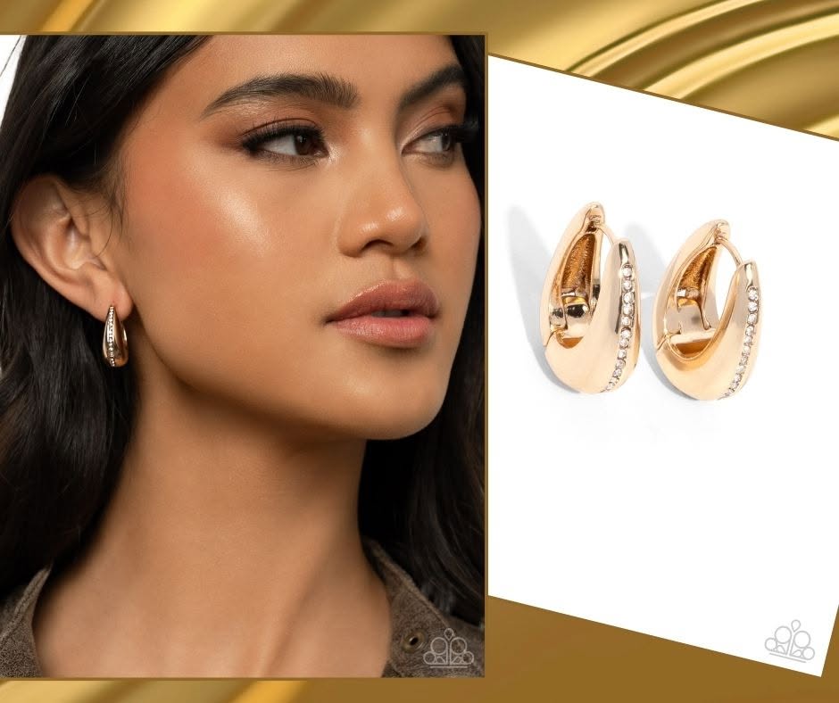 Executive Mansion Gold Hinge Hoops