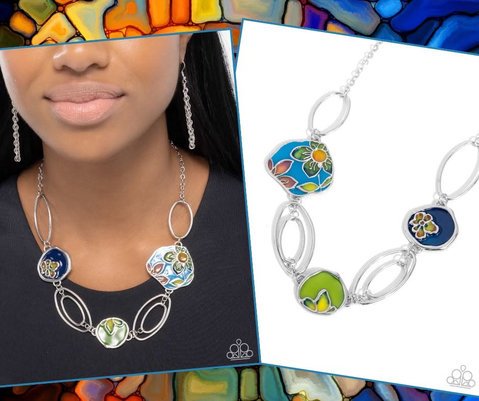 Stained Glass Statement Multi Necklace