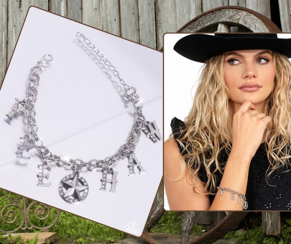 Yeehaw Yell White Bracelet