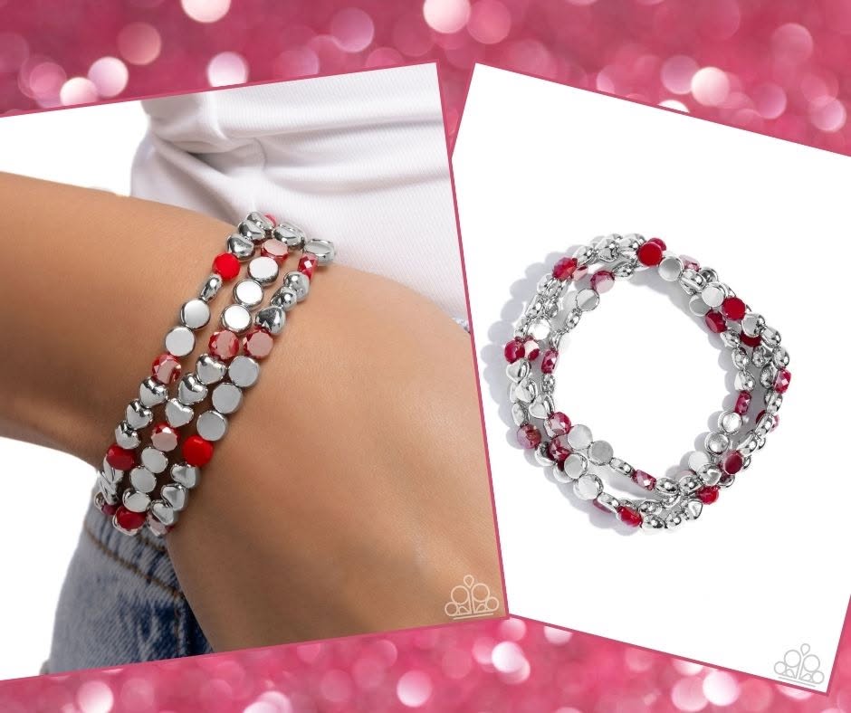 Instant Shimmer Red Bracelet