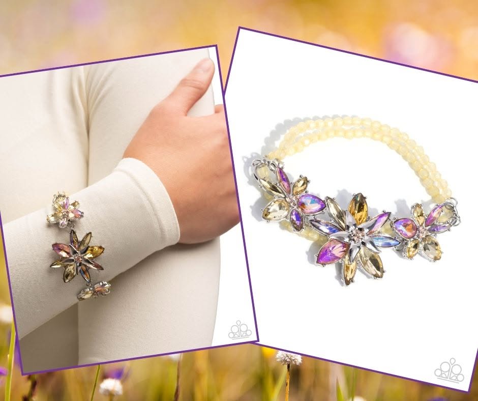 Floral Factor Yellow Bracelet