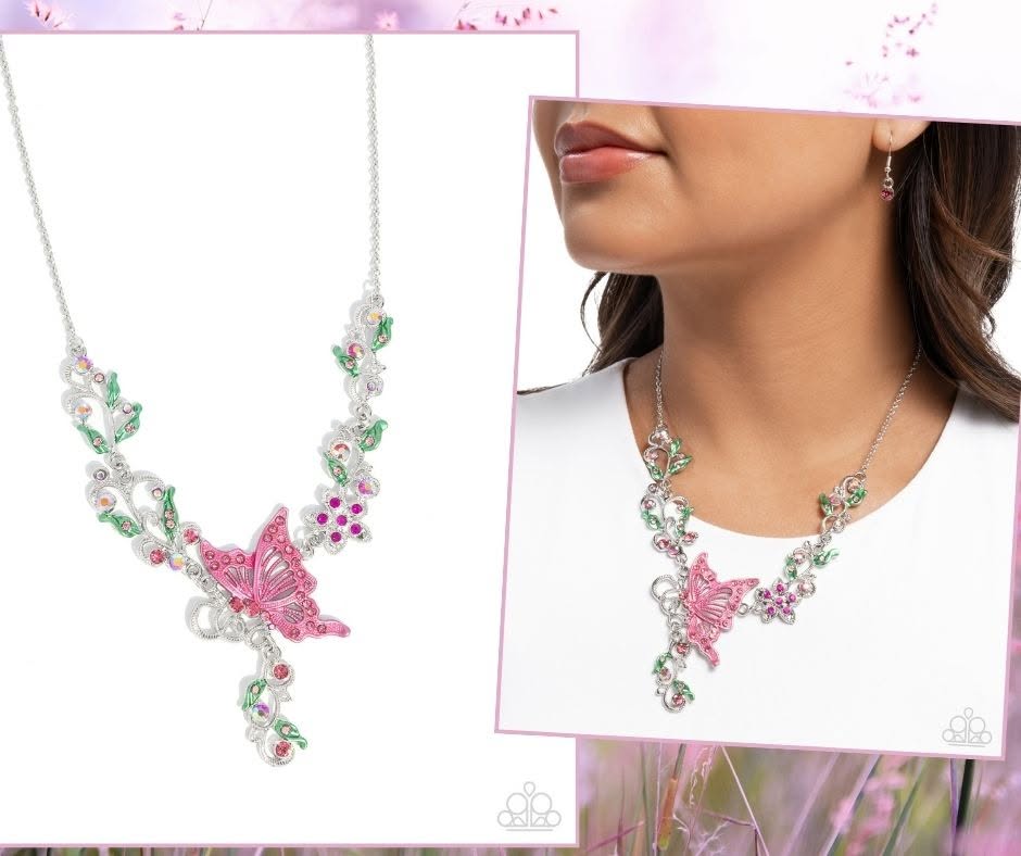Valuable Vineyard Pink Necklace