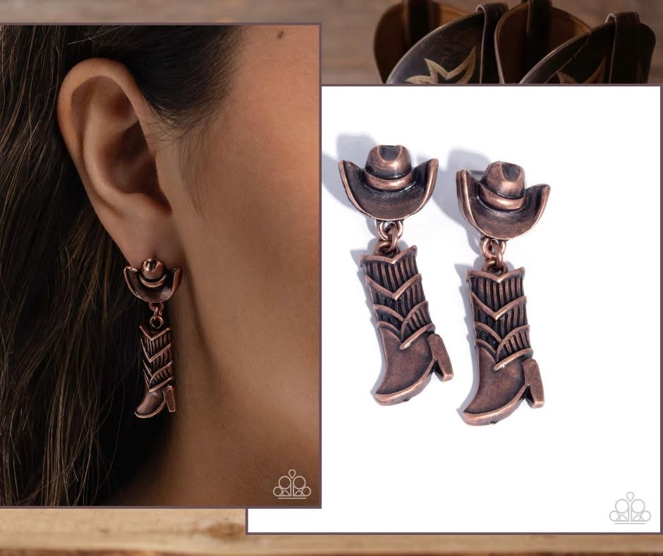 Boot Scootin Ballad Copper Posts