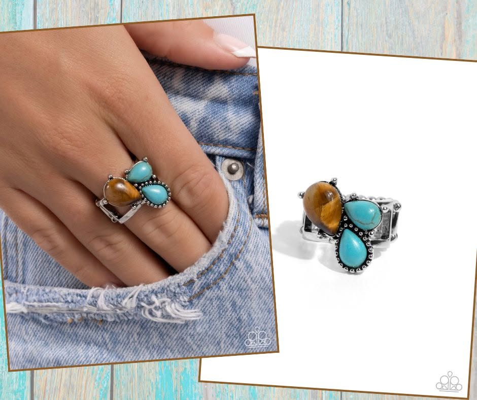 Themed Trio Brown Ring