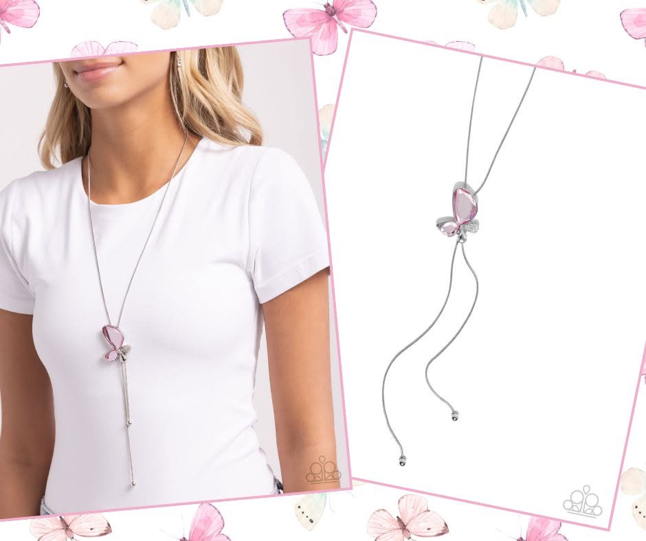 Focused Flutter Pink Necklace