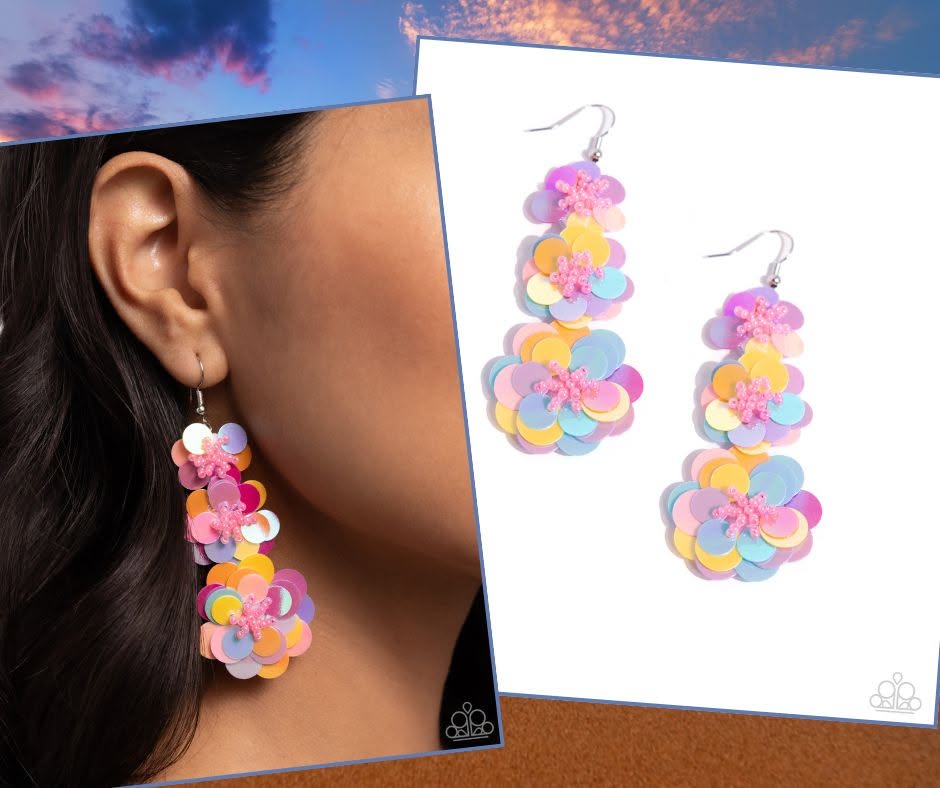 Beaded Bouquet Multi Earrings