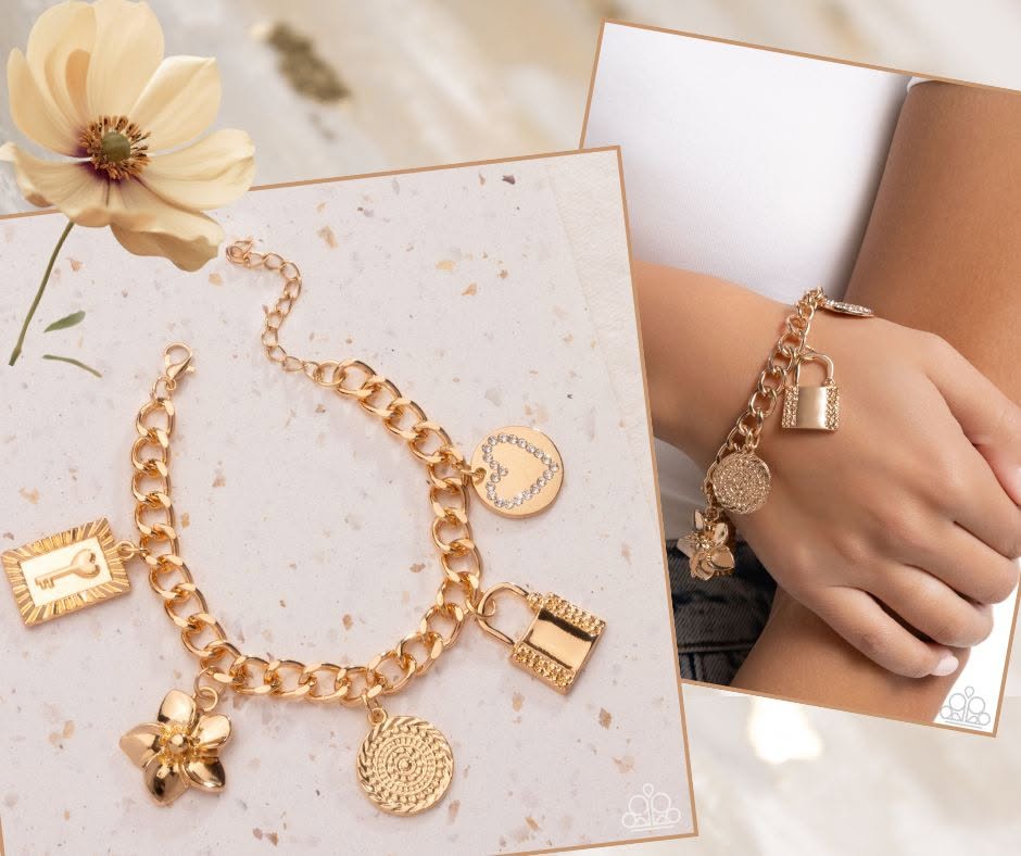Monochromatic Mayhem Gold Bracelet